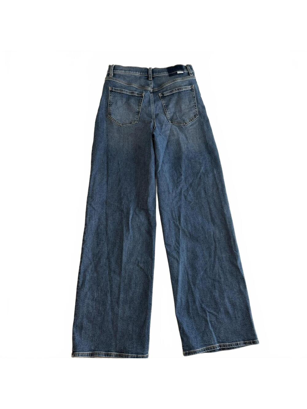 NWOT Daze Denim Pleaser Eco High Rise Ankle Wide Leg Jean Indigo Size 28 - Picture 2 of 6